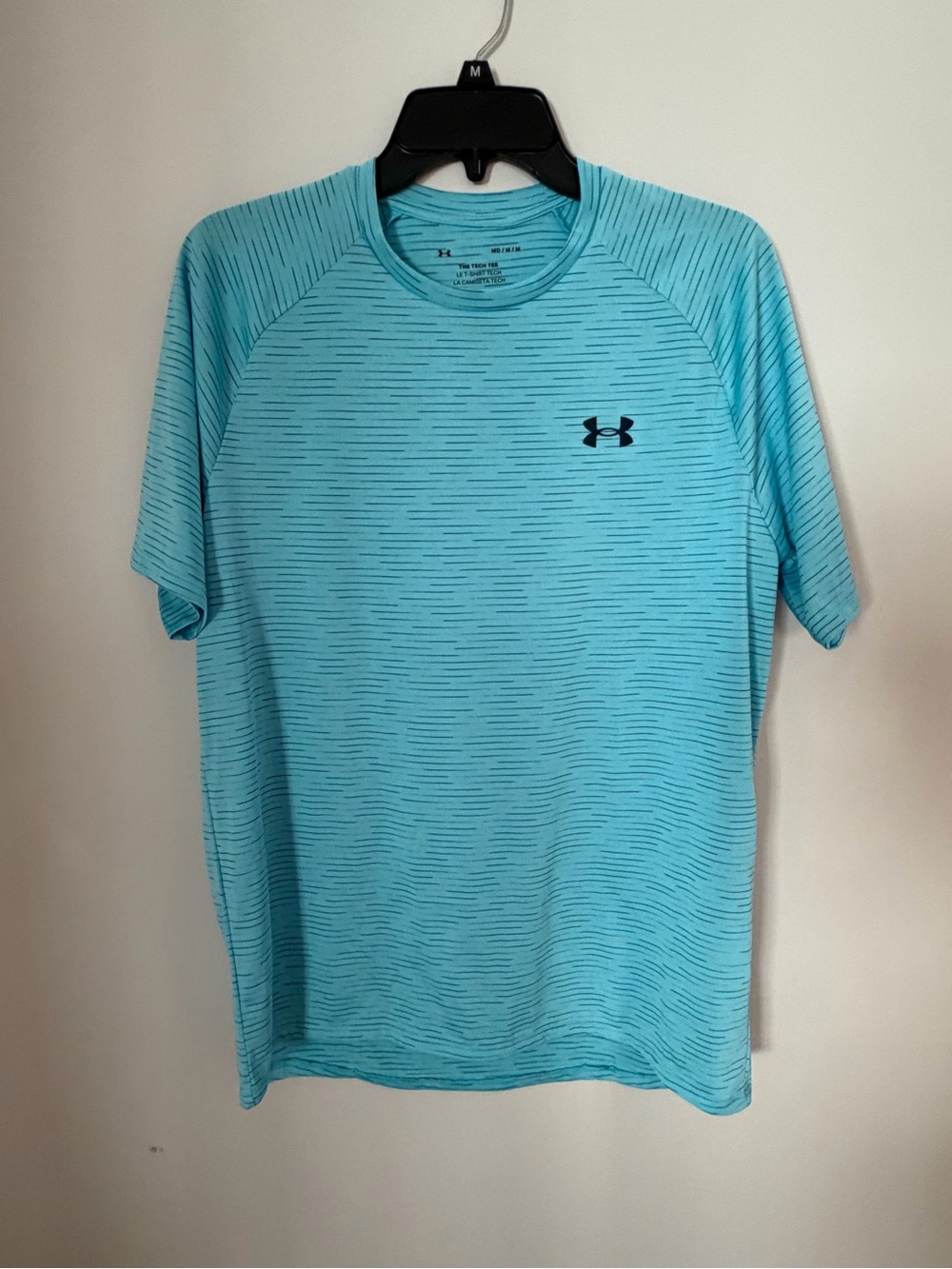 Under Armour Men’s Aqua Blue Short Sleeve Performance Tee
